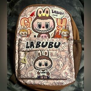 Labubu Brown and Pink Backpack